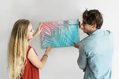Lavagna magnetica per scrivere decorazione a forma di palma tropicale