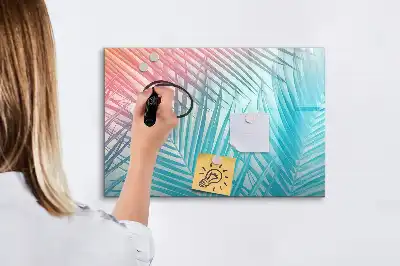 Lavagna magnetica per scrivere decorazione a forma di palma tropicale