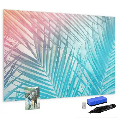 Lavagna magnetica per scrivere decorazione a forma di palma tropicale