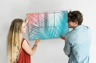 Lavagna magnetica per scrivere decorazione a forma di palma tropicale
