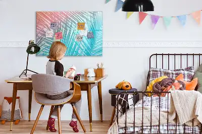 Lavagna magnetica per scrivere decorazione a forma di palma tropicale