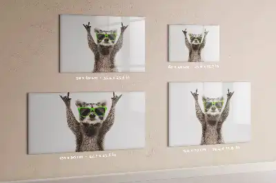 Lavagna magnetica per disegnare decorata con succulente e occhiali