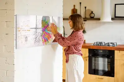 Lavagna magnetica per disegnare motivo astrazione del cervello