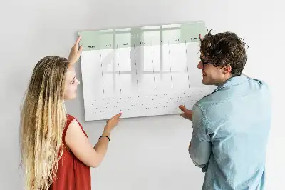 Lavagna magnetica per scrivere pianificatore settimanale