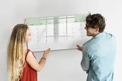 Lavagna magnetica per scrivere pianificatore settimanale