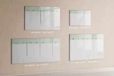 Lavagna magnetica per scrivere pianificatore settimanale