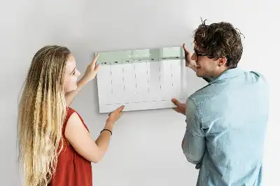 Lavagna magnetica per scrivere pianificatore settimanale