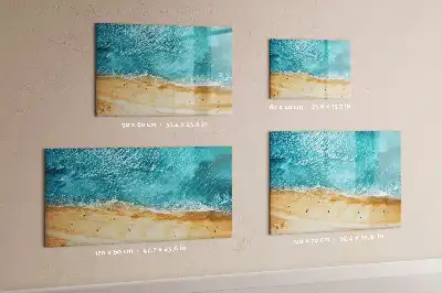 Lavagna magnetica per disegnare motivo persone sulla spiaggia