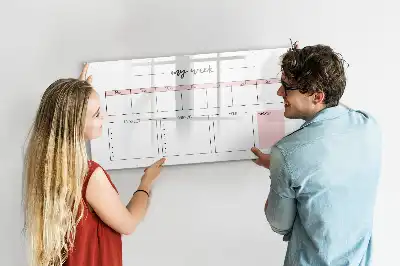 Lavagna magnetica per scrivere il mio pianificatore settimanale