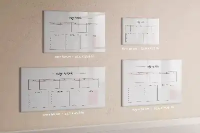 Lavagna magnetica per scrivere il mio pianificatore settimanale