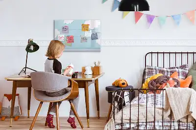 Lavagna magnetica per bambini per scrivere e disegnare