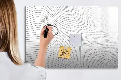 Lavagna magnetica per disegnare motivo linee astratte
