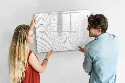 Lavagna magnetica per disegnare motivo linee astratte