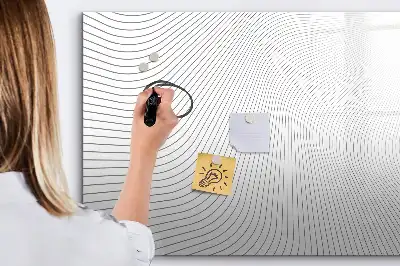 Lavagna magnetica per disegnare motivo linee astratte