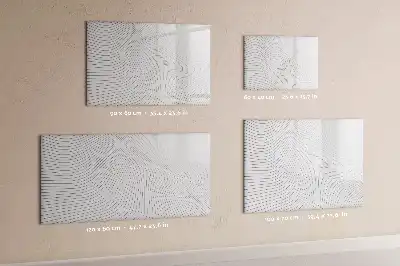 Lavagna magnetica per disegnare motivo linee astratte