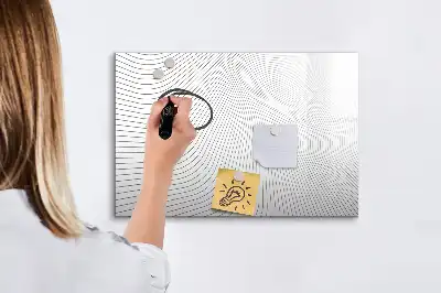 Lavagna magnetica per disegnare motivo linee astratte