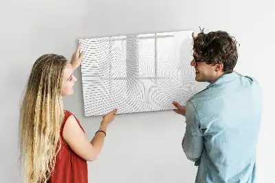 Lavagna magnetica per disegnare motivo linee astratte