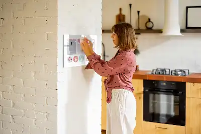 Lavagna magnetica per scrivere decorata con segnalibri allegri