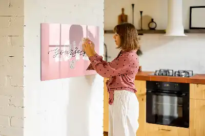 Lavagna magnetica per scrivere modello Ama te stesso