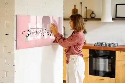 Lavagna magnetica per scrivere modello Ama te stesso