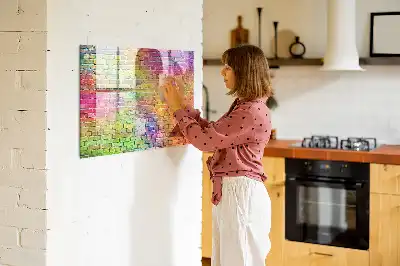 Lavagna magnetica per disegnare su muro dipinto