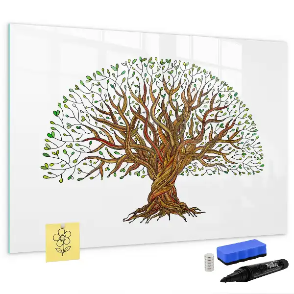 Lavagna magnetica a forma di radice d'albero