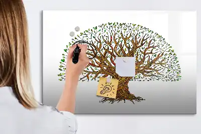 Lavagna magnetica a forma di radice d'albero