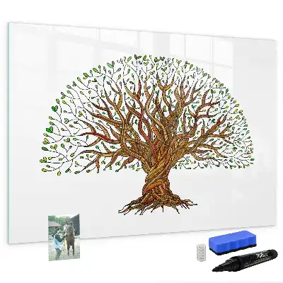 Lavagna magnetica a forma di radice d'albero