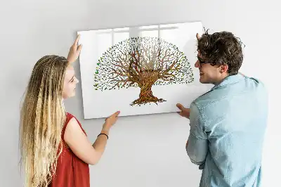 Lavagna magnetica a forma di radice d'albero