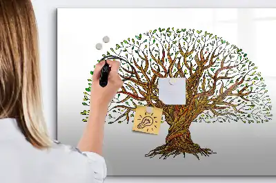 Lavagna magnetica a forma di radice d'albero