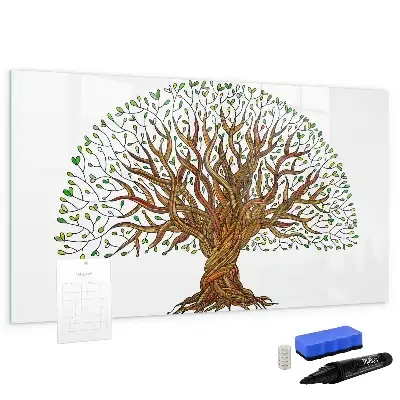 Lavagna magnetica a forma di radice d'albero