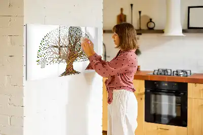 Lavagna magnetica a forma di radice d'albero