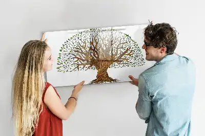 Lavagna magnetica a forma di radice d'albero