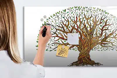 Lavagna magnetica a forma di radice d'albero