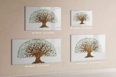 Lavagna magnetica a forma di radice d'albero