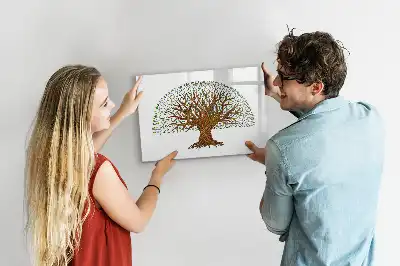 Lavagna magnetica a forma di radice d'albero