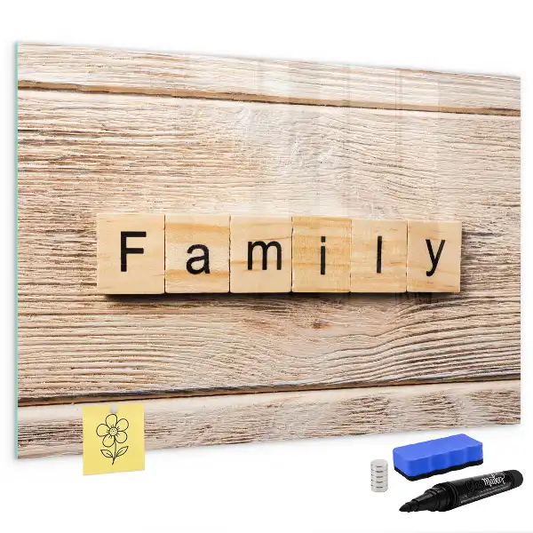Lavagna magnetica per scrivere modello Famiglia