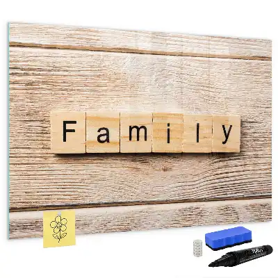 Lavagna magnetica per scrivere modello Famiglia