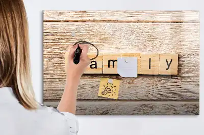 Lavagna magnetica per scrivere modello Famiglia