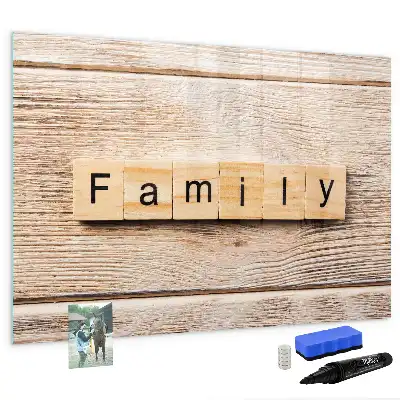Lavagna magnetica per scrivere modello Famiglia