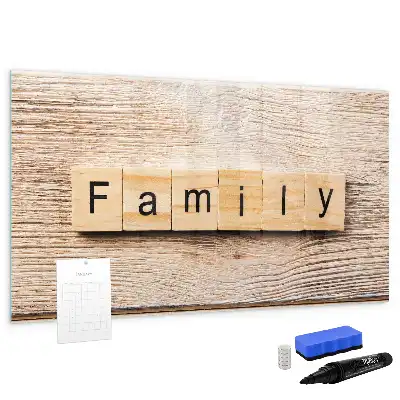 Lavagna magnetica per scrivere modello Famiglia