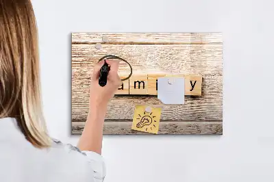 Lavagna magnetica per scrivere modello Famiglia