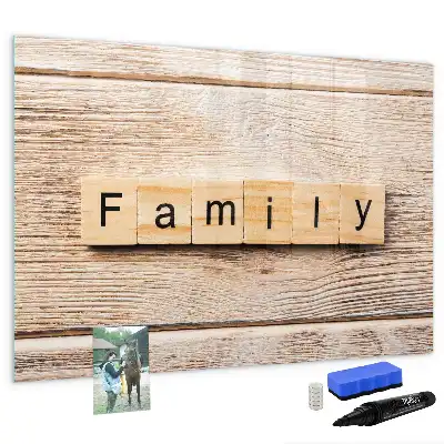 Lavagna magnetica per scrivere modello Famiglia
