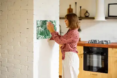 Lavagna magnetica per disegnare motivo foglie di monstera