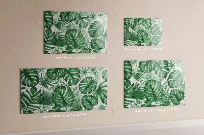 Lavagna magnetica per disegnare motivo foglie di monstera