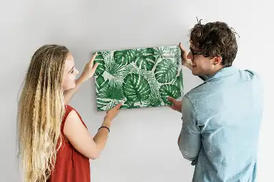 Lavagna magnetica per disegnare motivo foglie di monstera