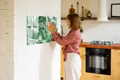 Lavagna magnetica per disegnare motivo foglie di monstera