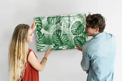 Lavagna magnetica per disegnare motivo foglie di monstera