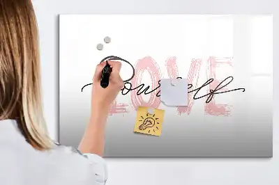 Lavagna magnetica per disegnare libro Ama te stesso