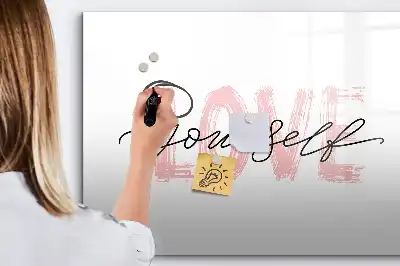 Lavagna magnetica per disegnare libro Ama te stesso